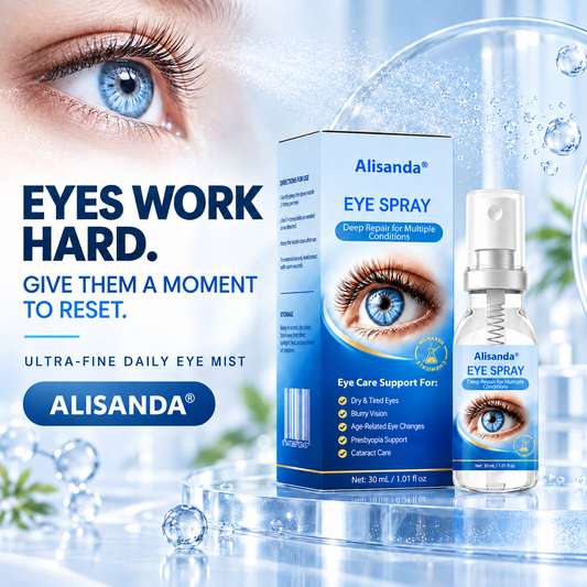 Alisanda® Eye Spray✅For dry eyes, blurry vision, eye strain, presbyopia, and cataracts