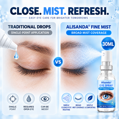 Alisanda® Eye Spray✅For dry eyes, blurry vision, eye strain, presbyopia, and cataracts