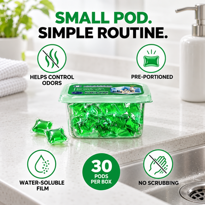 Drain Deodorizer Capsules, 1 Box (30 PCS)