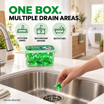 Drain Deodorizer Capsules, 1 Box (30 PCS)