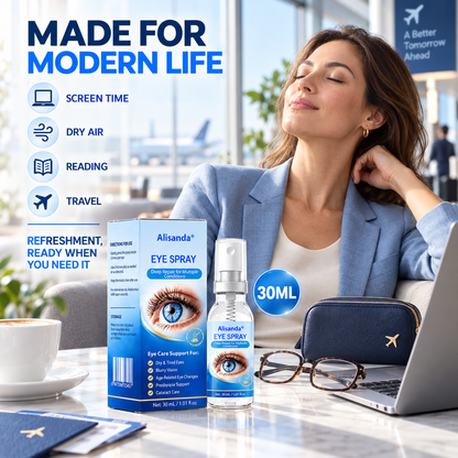 Alisanda® Eye Spray✅For dry eyes, blurry vision, eye strain, presbyopia, and cataracts