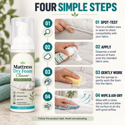 🔥 No-Rinse Mattress &amp; Upholstery Foam Cleaner