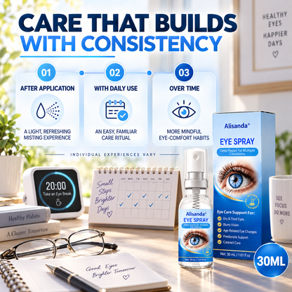 Alisanda® Eye Spray✅For dry eyes, blurry vision, eye strain, presbyopia, and cataracts