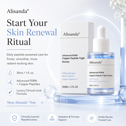 Alisanda® Advanced PDRN Copper Peptide Serum – GHK-Cu with PDRN Serum for Face