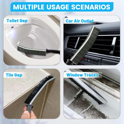 Crevice brush use cases for tracks, tile gaps and vents