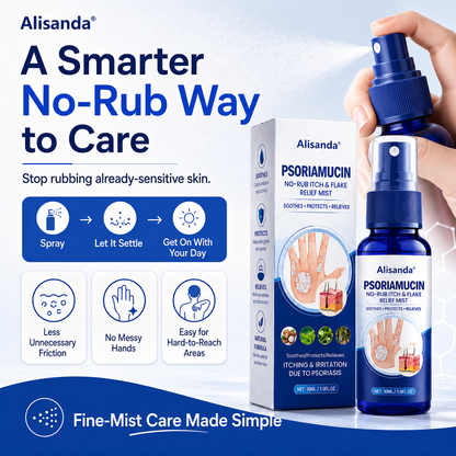 Alisanda® PsoriaMucin No-Rub Itch & Flake Relief Mist
