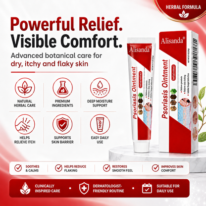 Alisanda® Botanical Skin Relief Ointment for Dry, Itchy & Flaky Skin