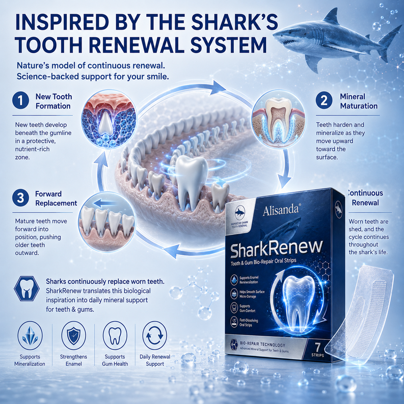 Shark tooth renewal system