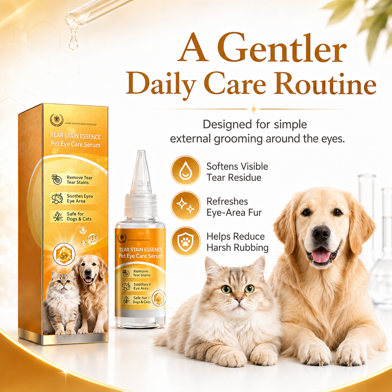 🐶 Buy 2 Get 1 Free now! ✨ Gentle pet eye care—cleaning the eye area and daily fur grooming 👀