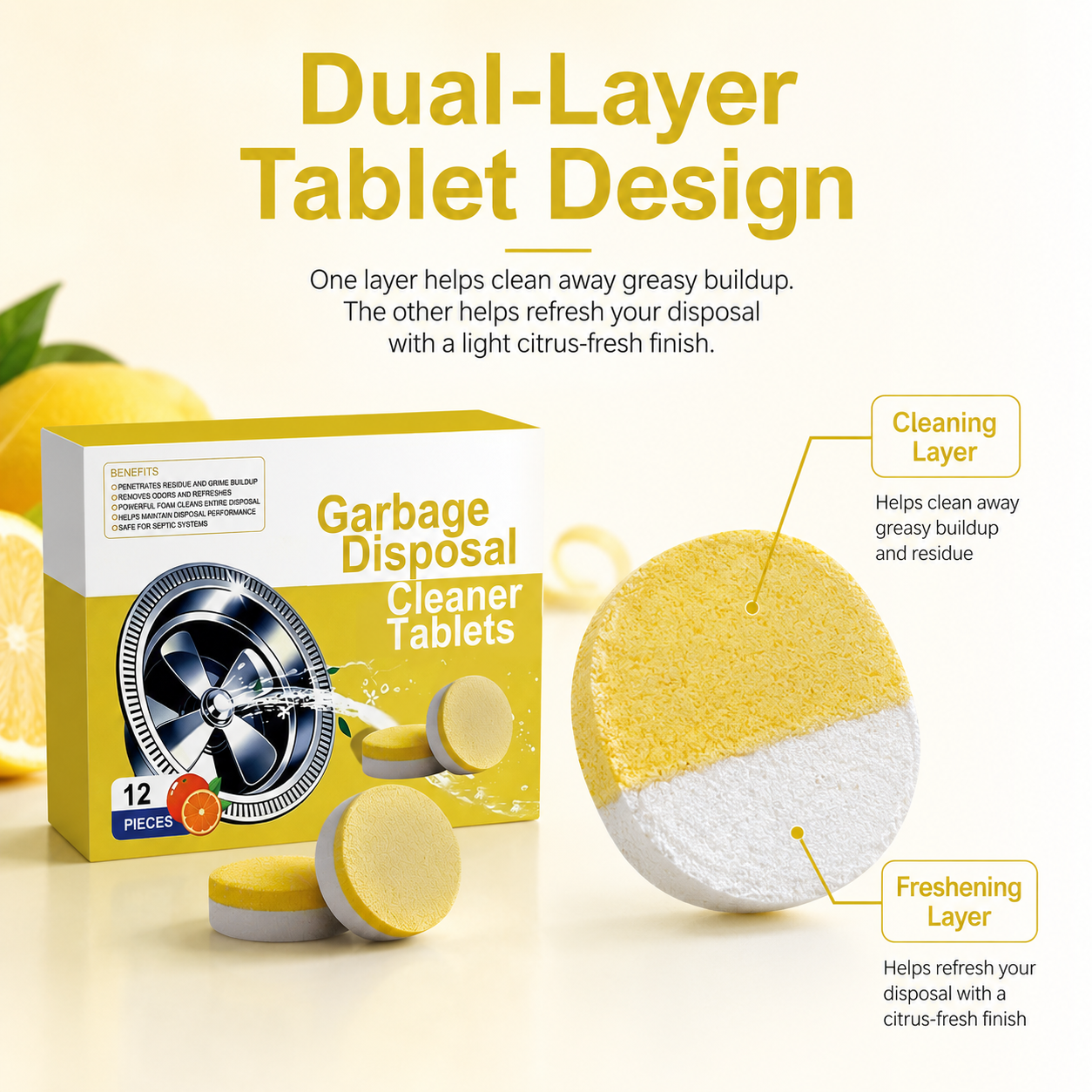 🏆Hot Sale⚡Deep Clean Disposal Tablets