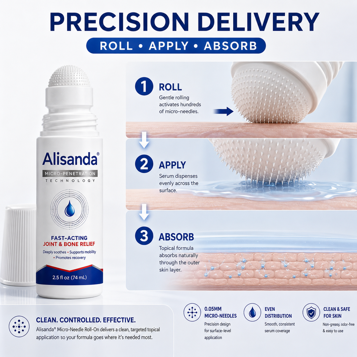 0.05mm Micro-Needle Bone & Joint Recovery Roller