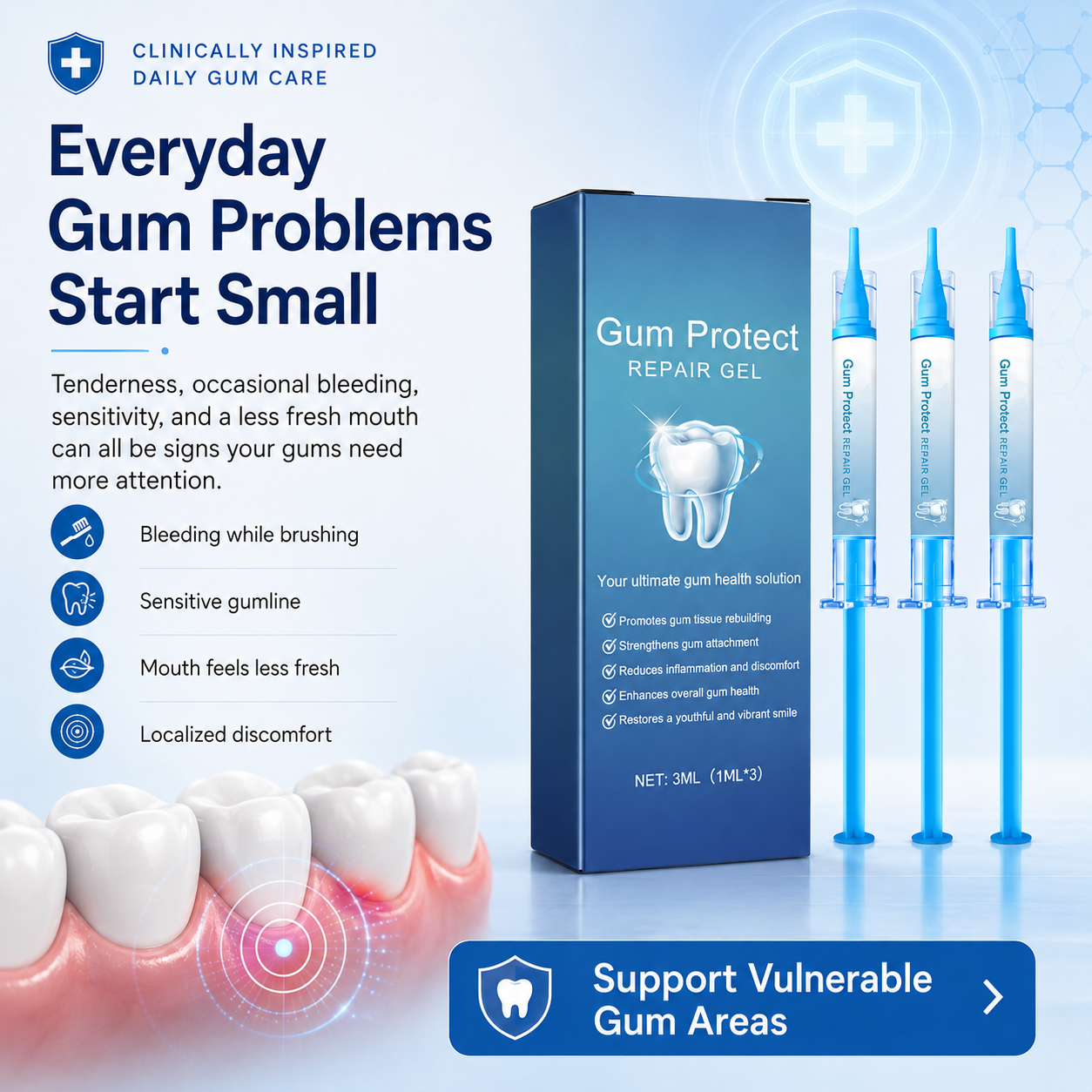 Teeth Whitening & Repair Gel 🦷
