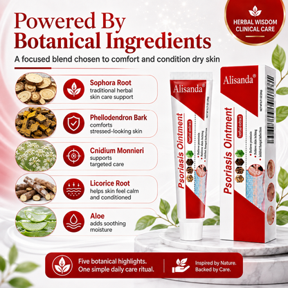 Alisanda® Botanical Skin Relief Ointment for Dry, Itchy & Flaky Skin