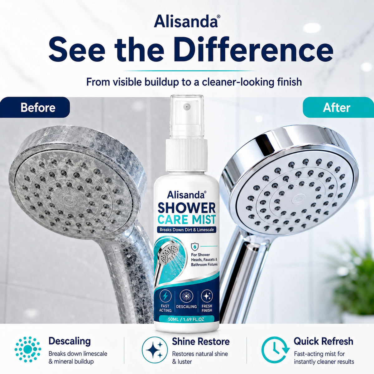 🚿✨Fast-Acting Shower Limescale Remover Spray