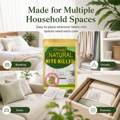 Natural Mite Control Sachet – Plant‑based, non‑toxic & safe around kids & pets