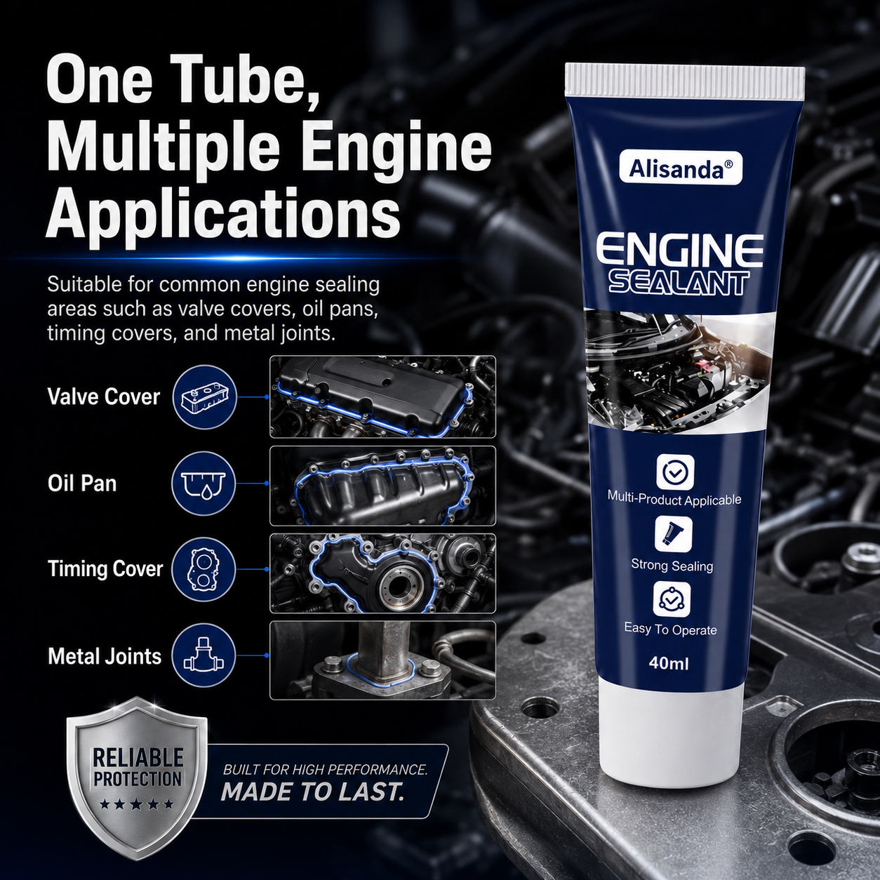 High Temperature Multi-Purpose Automotive Engine Sealant