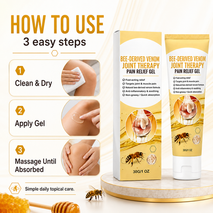 Bee-Derived Venom Joint Therapy Pain Relief Gel