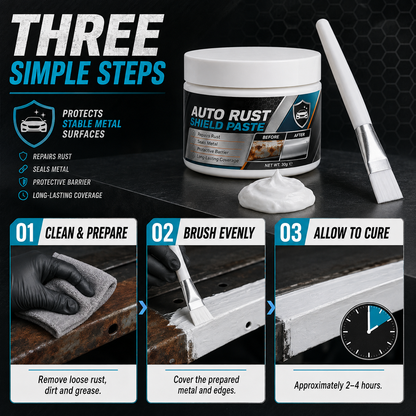 Car Metal Rust Repair Paste‑ Auto Rust Shield Anti‑Corrosion Restoration Cream