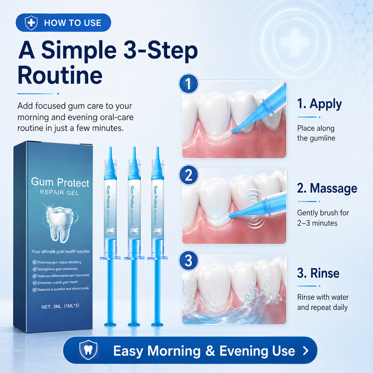 Teeth Whitening & Repair Gel 🦷