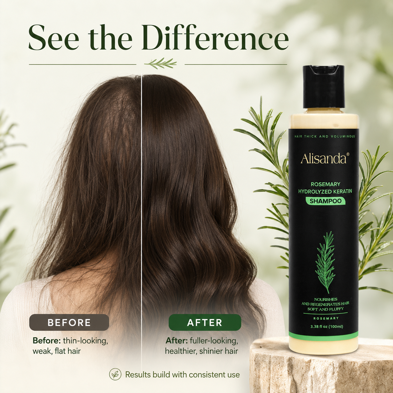 🔥LAST DAY 50% OFF🔥Alisanda® Organic Rosemary Hair Growth Shampoo