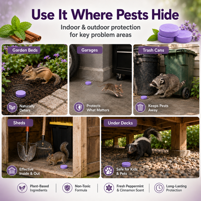 All-Natural Peppermint & Cinnamon Pest & Rodent Repellent Pucks🌿