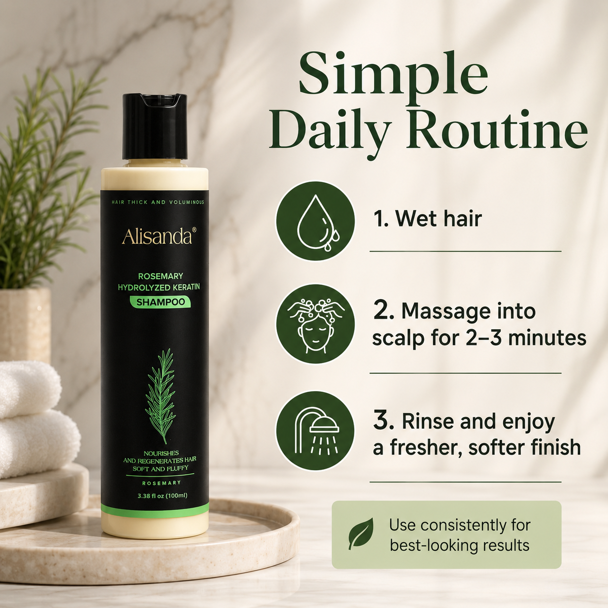 🔥LAST DAY 50% OFF🔥Alisanda® Organic Rosemary Hair Growth Shampoo