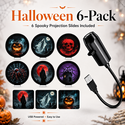 Plug & Play HD Holiday Projector for Christmas & Halloween Decor