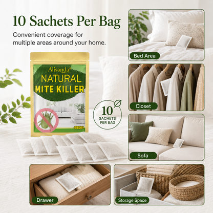 Natural Mite Control Sachet – Plant‑based, non‑toxic & safe around kids & pets