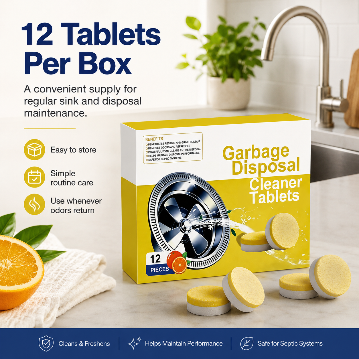 🏆Hot Sale⚡Deep Clean Disposal Tablets