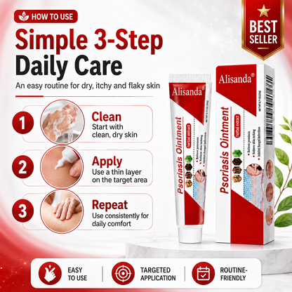 Alisanda® Botanical Skin Relief Ointment for Dry, Itchy & Flaky Skin