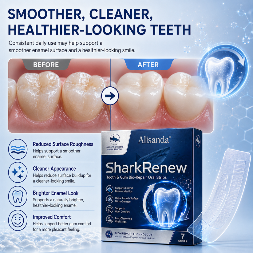 Smoother cleaner healthier-looking teeth comparison