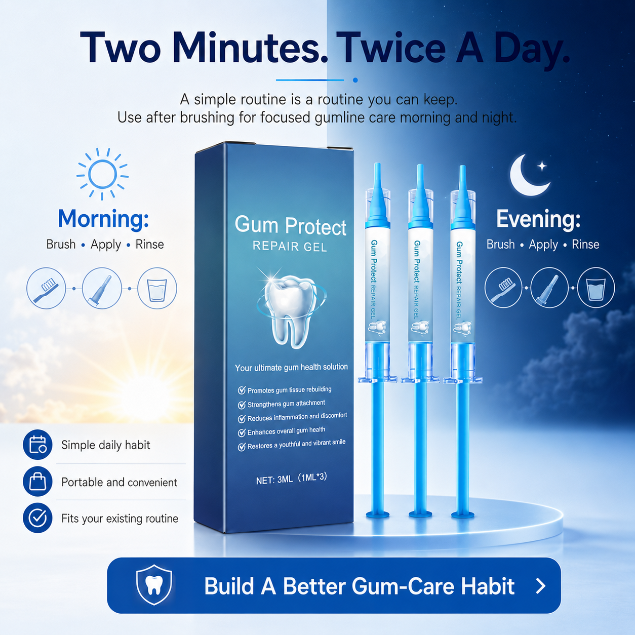 Teeth Whitening & Repair Gel 🦷