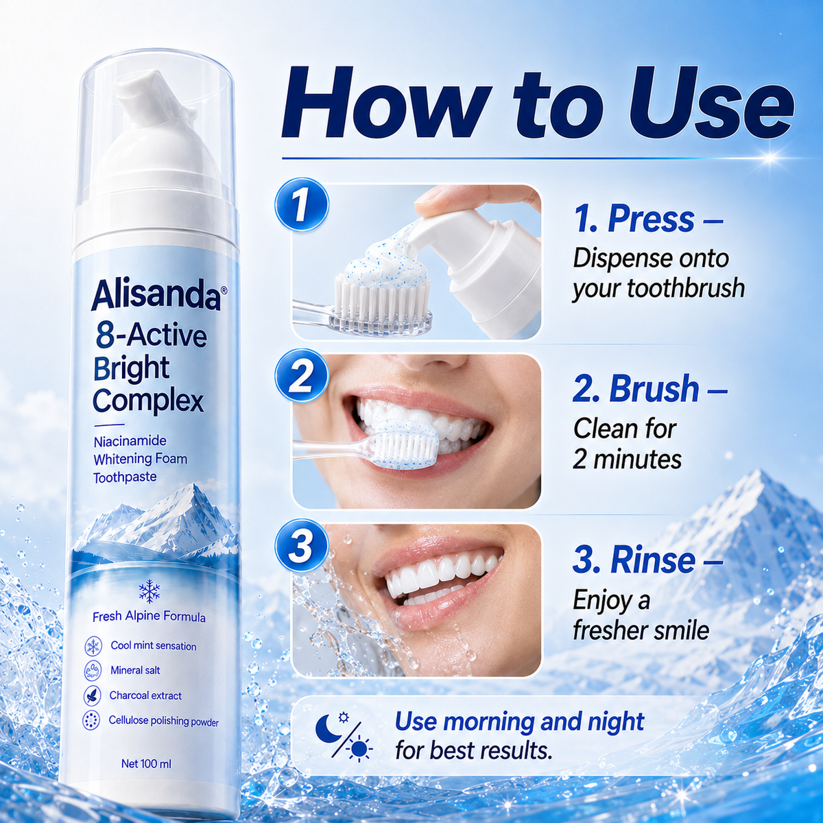 Alisanda® Foam Toothpaste