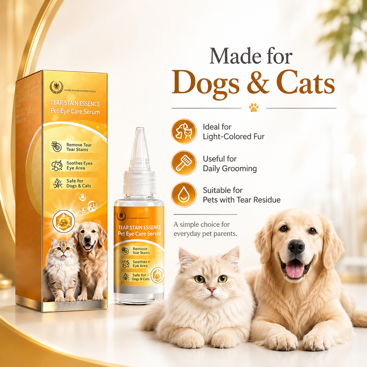 🐶 Buy 2 Get 1 Free now! ✨ Gentle pet eye care—cleaning the eye area and daily fur grooming 👀