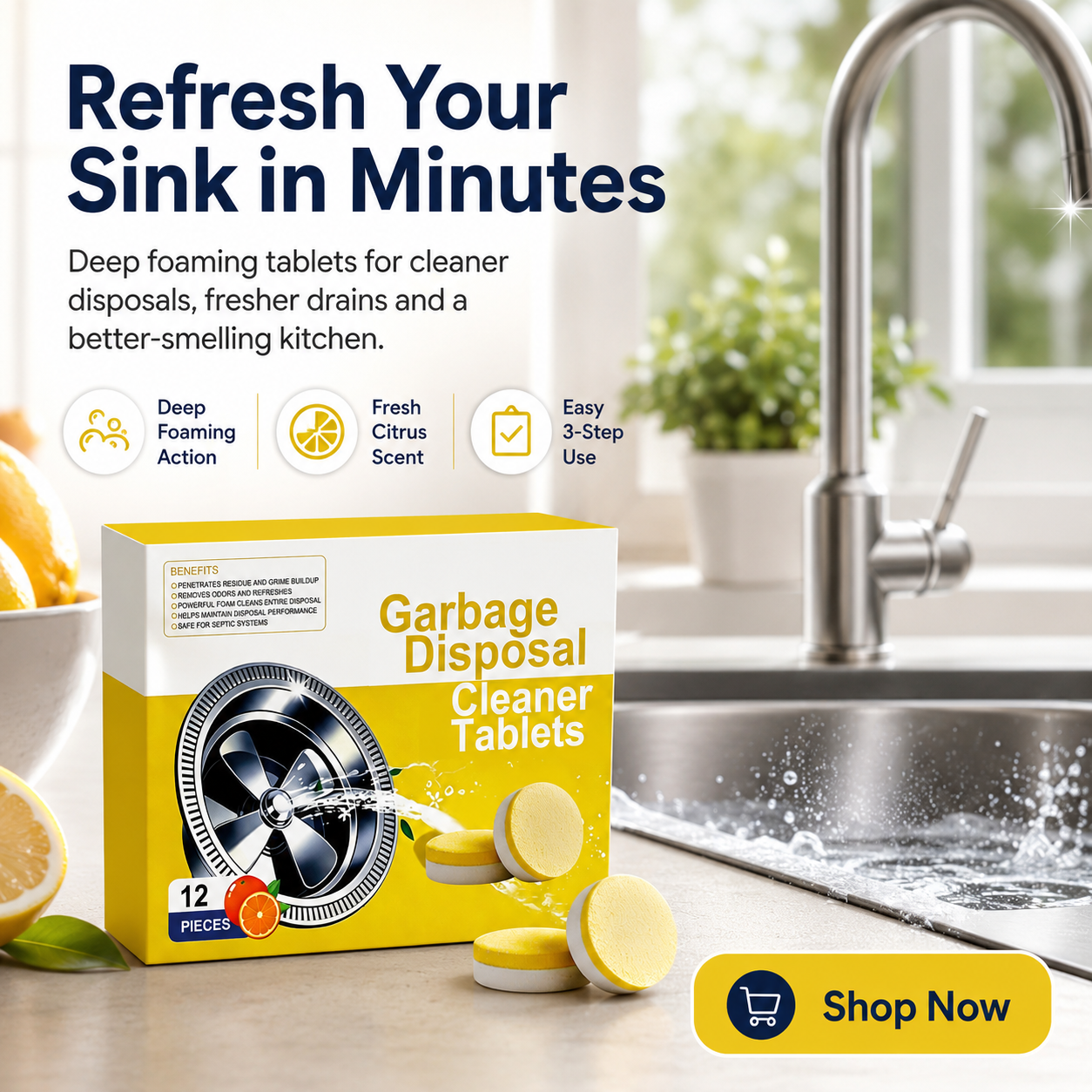 🏆Hot Sale⚡Deep Clean Disposal Tablets