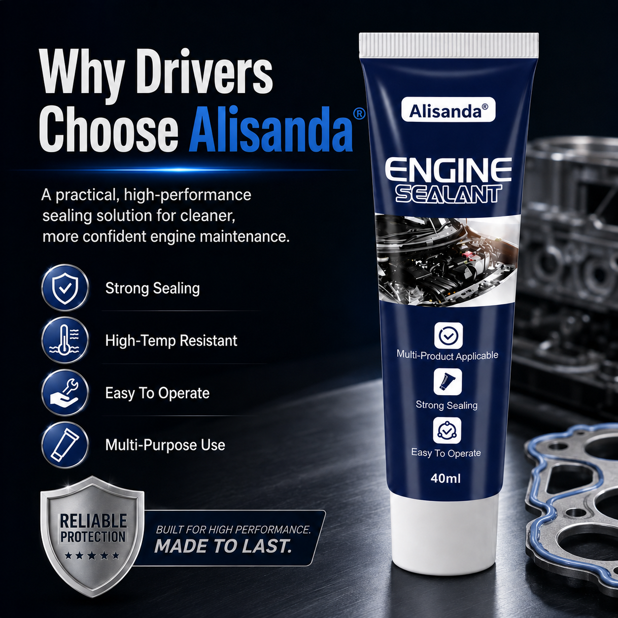 High Temperature Multi-Purpose Automotive Engine Sealant