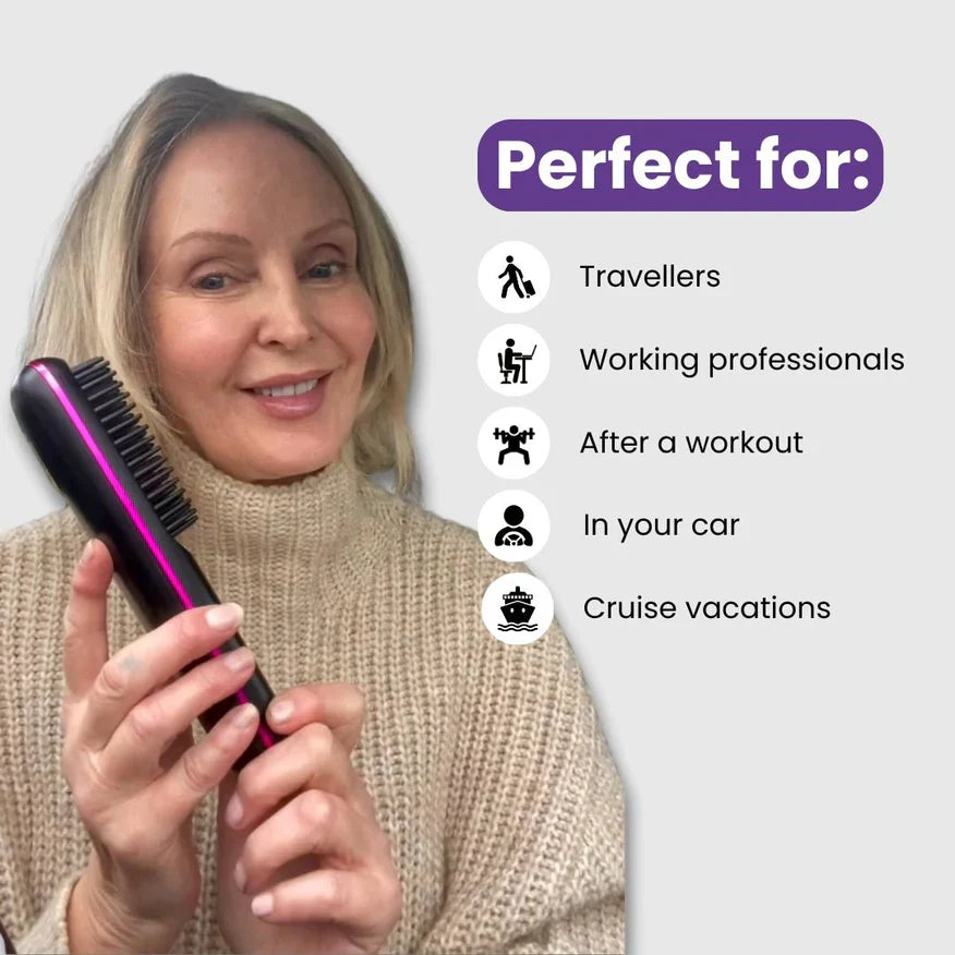 🔥Wireless Ceramic Heating Hair Straightening Comb
