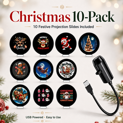 Plug & Play HD Holiday Projector for Christmas & Halloween Decor